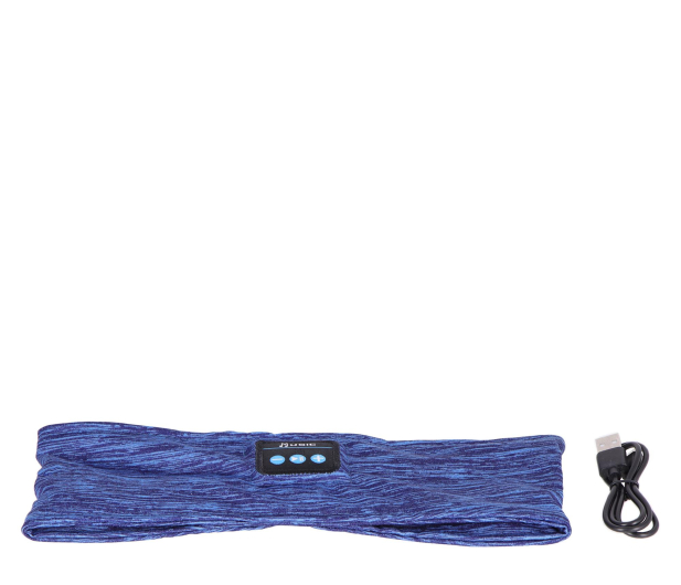 Opaska z wbudowanymi słuchawkami Bluetooth niebieska - 1352014 - zdjęcie 3